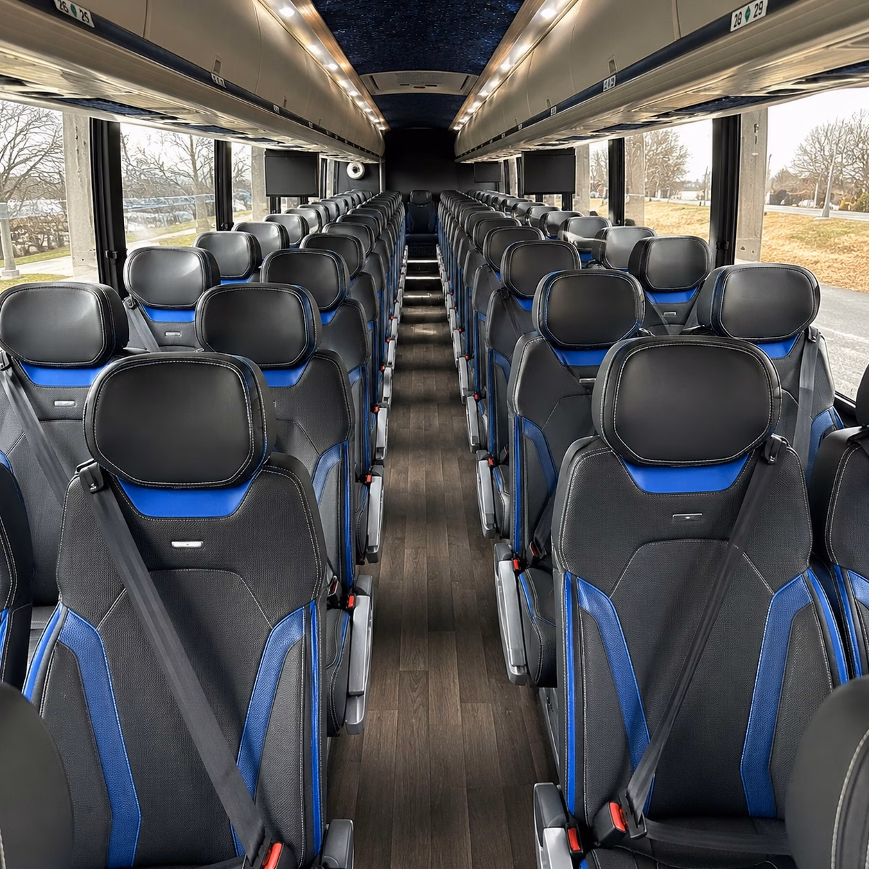 quincy charter bus rental inside